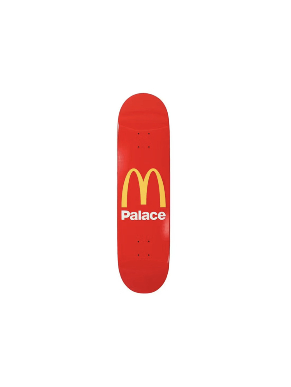 Palace x McDonald's Logo Skateboard Deck Red